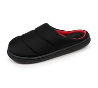 Isotoner Chaussons pantoufles Mules homme semelle bloup xtra confort, 42, noir