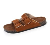 Isotoner Chaussons pantoufles Mules ouvertes homme ultra confortables, 43, camel