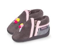 Isotoner Chaussons semelle antidérapante gris bébé fille 25