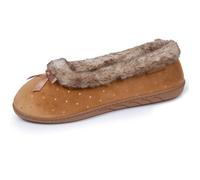 Isotoner Chaussons pantoufles Ballerines femme semelle ultra-souple, confortables, semelle à mémoire de forme, 39 EU, camel