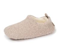 Isotoner Chaussons extra-light pantoufles Bottillons femme sherpa, semelle antidérapante, 35/36 EU, beige