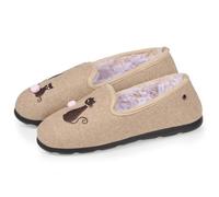 Isotoner Chaussons souples, ultra confortables et légers, confort technologie EVERYWEAR beigechiné femme 36