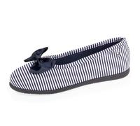 Isotoner Chaussons souples, ultra confortables et légèrs rayures femme 40