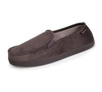 Isotoner Chaussons pantoufles Mocassins homme soutien voûte plantaire, 44 EU, gris