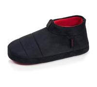 Isotoner Chaussons suédine semelle gomme ultra souple noir homme 40