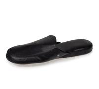 Isotoner Chaussons ultra confortables et léger en cuir noir homme 45