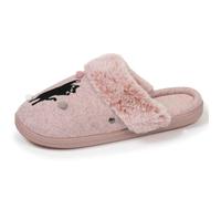 Isotoner Chaussons ultra confortables et légers, mousse à mémoire de forme rose chiné femme 40