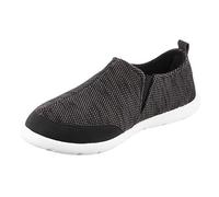 Isotoner Chaussures Zenz Active Slip-on pour Homme : Chaussures décontractées Ultra Douces avec Soutien Flexible et Maille Respirante, Noir marbré, 43 EU