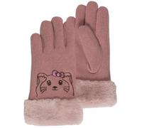 Isotoner Gants avec broderie animal rose fille