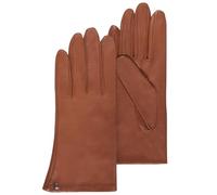 ISOTONER Gants cuir doublés soie femme,Brun,7.5 (M)