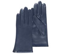 ISOTONER Gants cuir doublés soie femme,Marine,7.5 (M)