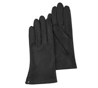 ISOTONER Gants cuir doublés soie femme,Noir,6.5 (XS)