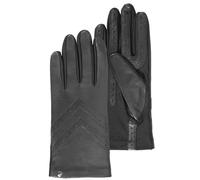 Isotoner Gants Cuir Doublés Soie Tactiles Pour Smartphones 85125 - Noir - Taille unique