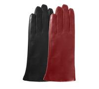 Isotoner Gants cuir femme-écrans tactiles Rouge M