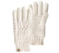 Isotoner Gants en maille torsades - doublés polaire blanc femme