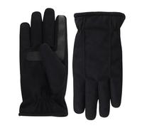 isotoner Gants en microfibre pour homme avec technologie déperlante pour écran tactile - noir - Large