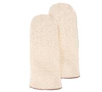 Isotoner Gants femme cuir d'agneau pleine fleur - doublées imitation fourrure, 7.5=M, cognac