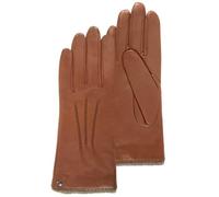 Isotoner Gants femme en cuir d'agneau pleine fleur, doublés cachemire