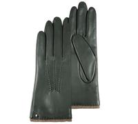 Isotoner Gants femme en cuir d'agneau pleine fleur, doublés cachemire 7.5