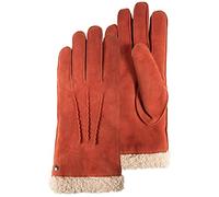Isotoner Gants femme en cuir de chèvre velours, doublés en imitation fourrure 8