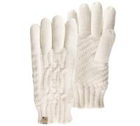 Isotoner Gants femme en maille torsades - doublés polaire, TU, blanc