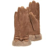 Isotoner Gants femme tactiles, chauds, doublés imitation fourrure, taille unique
