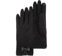 Isotoner Gants femme tactiles, chauds, en laine, non doublés, TU, noir