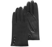 Isotoner Gants femme tactiles en cuir d'agneau pleine fleur - doublés soie