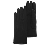 Isotoner Gants femme tactiles en tissu doux et chaud, non doublés, TU, noir