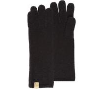 Isotoner Gants femme ultra doux, taille unique, non doublé, TU, noir