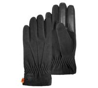 Isotoner Gants homme tactiles en polaire recy doublure flexible, S/M, noir