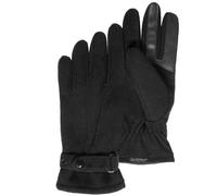 Isotoner Gants homme tactiles, en polaire recy S/M, noir