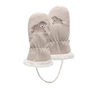 Isotoner Gants mixte bébé 2/4 ans en polaire détail mouton - doublés imitation fourrure, 2/4ans, crème