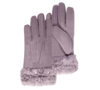 Isotoner Gants mixte enfant 6/8 ans en polaire - doublés fausse fourrure, 6/8ans, gris