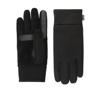isotoner Gants Tech Stretch pour homme - Double doublure pour temps froid - Technologie déperlante - noir - Large