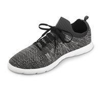 isotoner Homme Lace Up Indoor/Outdoor Sneaker Slipper Chausson, Gris foncé, 47 EU