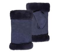 Isotoner Mitaines femme chauds, doublés imitation fourrure, taille unique, TU, denim