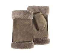 Isotoner Mitaines femme chauds, doublés imitation fourrure, taille unique, TU, olive