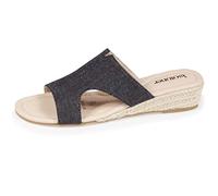 Isotoner Mules Claquettes Femme Confort compensée, 41, Noir
