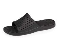 Isotoner Mules Claquettes Femme Noires ajourées,Noir,36 EU