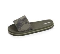 Isotoner Mules Claquettes Fille Sandale de Plage, Piscine, Confort Quotidien, 32/33 EU, Camo Kaki
