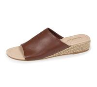 Isotoner Mules Femme à Talon 3 cm Bandeau, 39 EU, Cognac