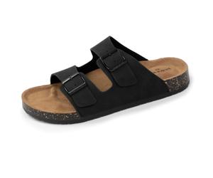 Isotoner Mules sandales Homme Double Bride cuir