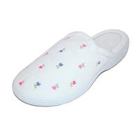 Isotoner - Pantoufles à Enfiler pour Femme - Blanc - Blanc, 6/6.5 UK