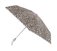 Isotoner Parapluie Auto Ouvrant Fermant Compact avec NeverWet et SunGuard - Léopard à Pois