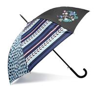 Isotoner Parapluie canne, ultra-déperlant, solide, ouverture auto/fermeture manuelle