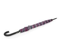 Isotoner Parapluie canne, ultra dérperlant, solide, ouverture automatique/fermeture manuelle, rayures canard