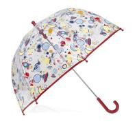 Isotoner Parapluie cloche transparent, ouverture facile et sécurisante, pvc/cosmonaute