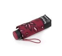 Isotoner Parapluie compact 16 5cm solide déperlant à ouverture manuelle bandana bordeaux femme