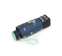 Isotoner Parapluie compact, solide, ultra déperlant, à ouverture manuelle technologie xtra-sec, citron jaune